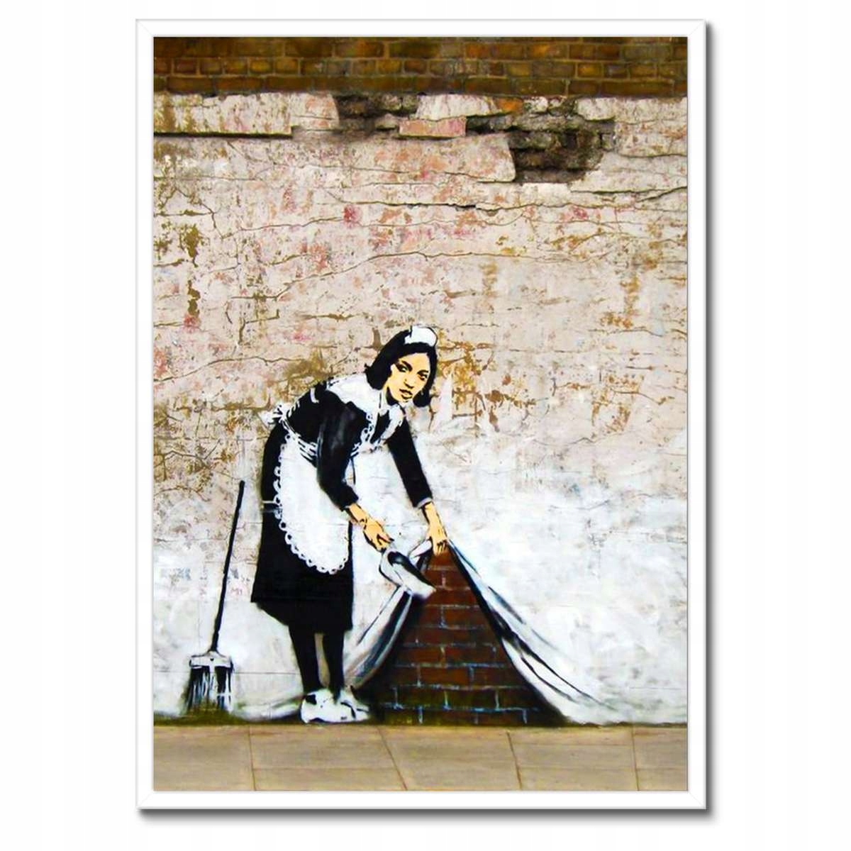 Plakáty v rámu 50x70 Banksy Pokojská Graffiti