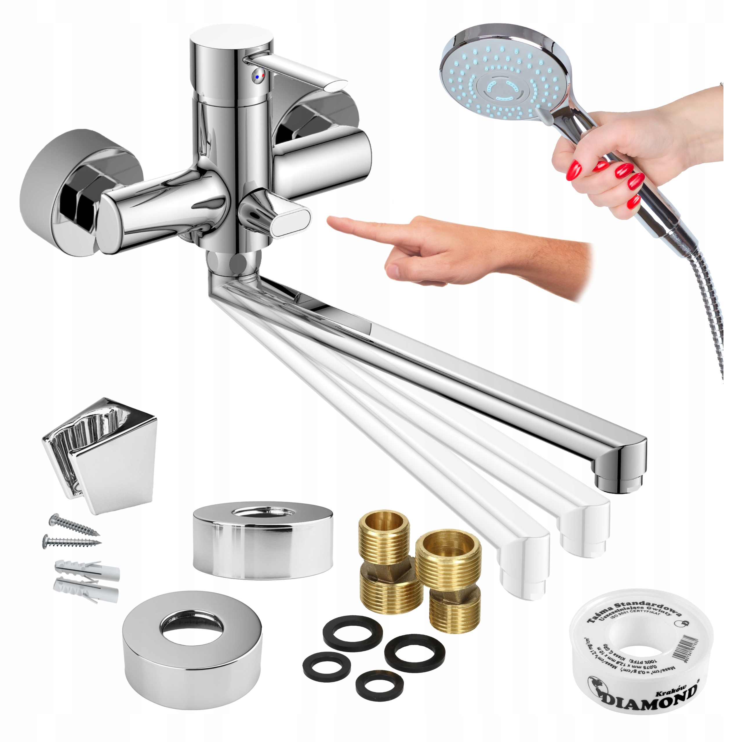 Sada baterií s otočným přepínačem sprchy Atran ATR-BWR-10250287