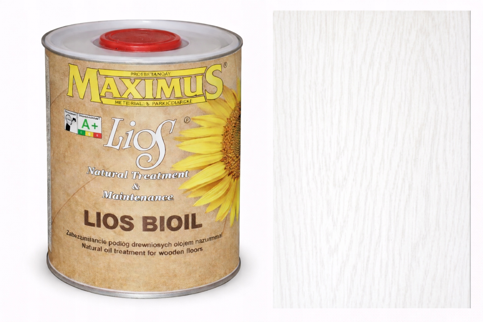 Maximus Lios Bioil Bianco bílý 1L barvicí olej na dřevo