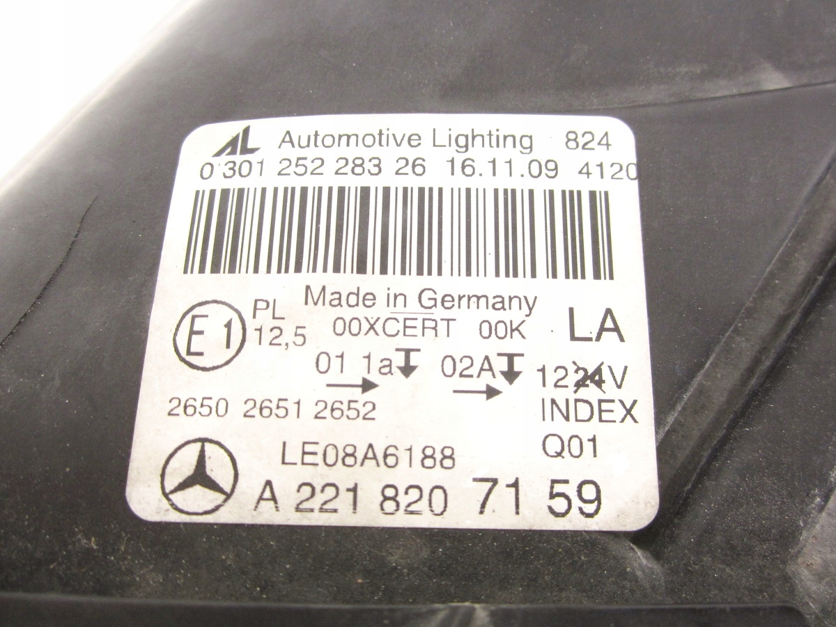 light front front left ILS Night Vision Mercedes W221 LIFT