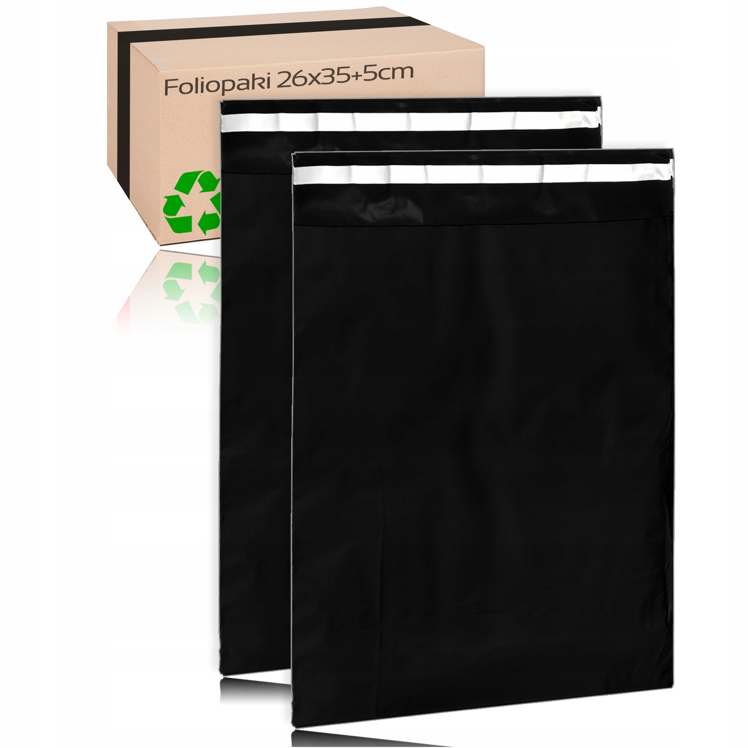

Czarne Foliopaki Kurierskie 260x360mm 10szt
