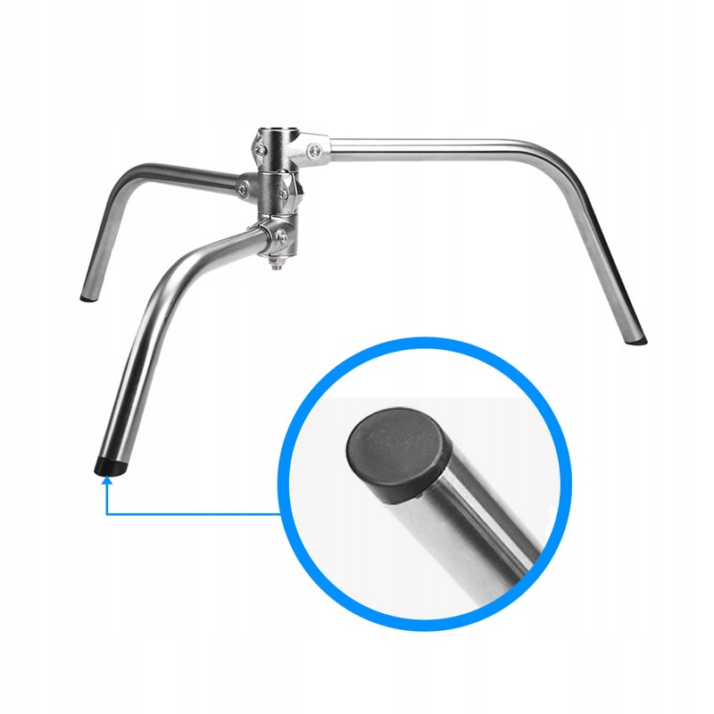 SOLIDNY METALOWY TRÓJNÓG C-STAND SAME NOGI BAZA DO KOLUMNY O ŚREDNICY 29mm Model SILVER C-STAND