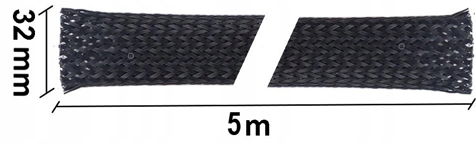 Oplot do Kabli Osłona Przewodów 20-50mm 5m Model PCOSL-21 32mm 5m