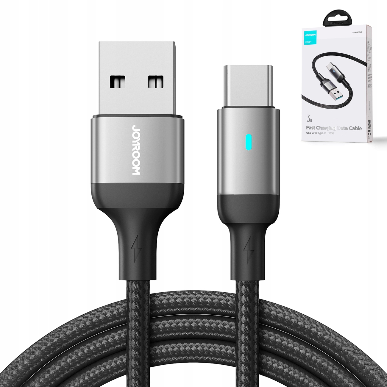 

Joyroom kabel Usb/usb C 3A szybkie ładowanie 1.2m