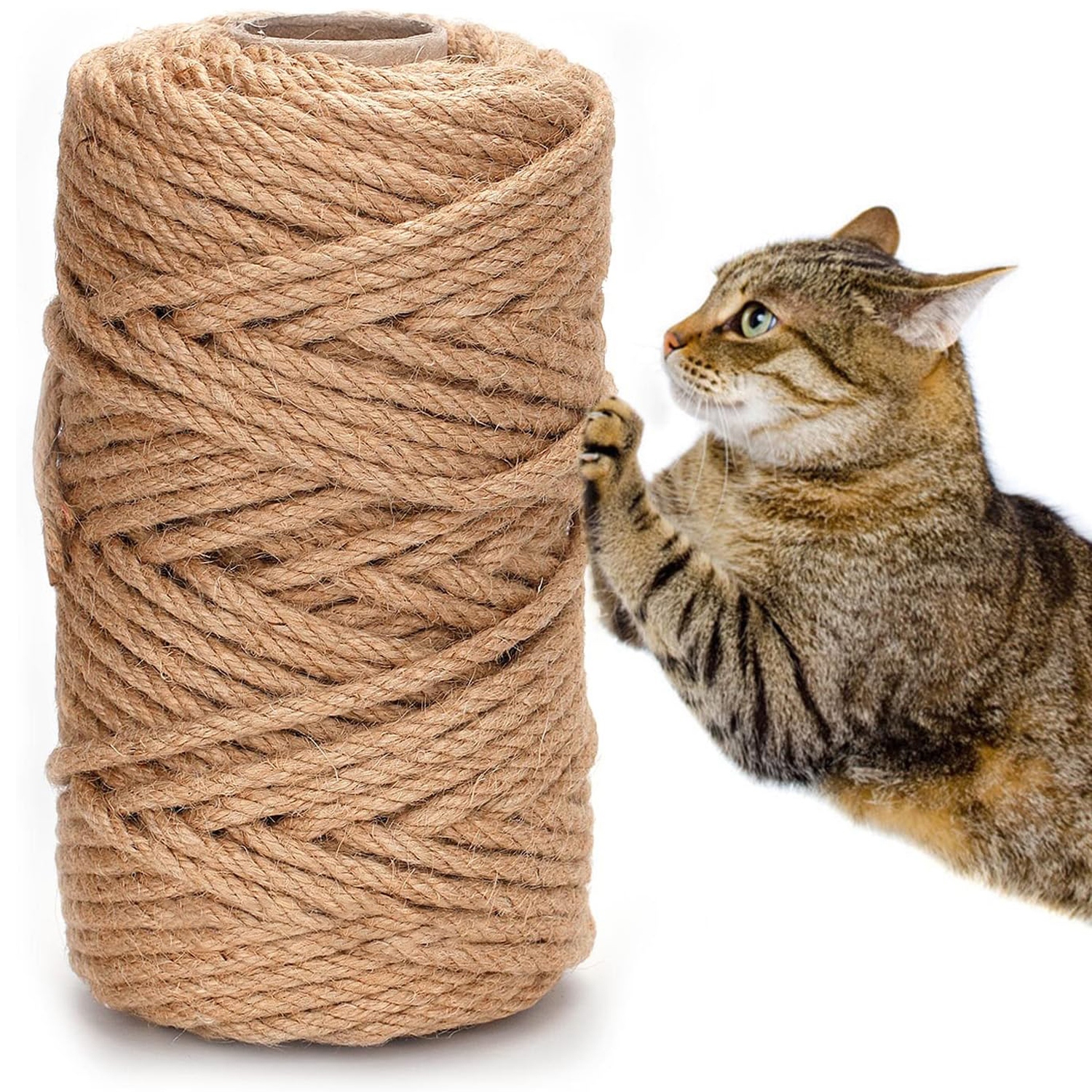 Levně Jutové Lano Ozdobná ozdobná šňůra Škrabadlo 8 mm 100 m