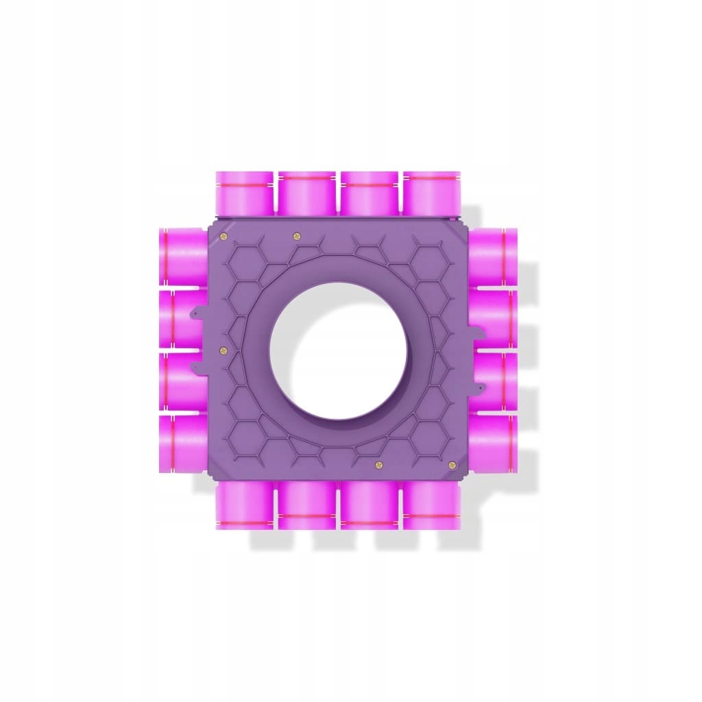 Jednořadý průchozí úhlový rozdělovač 16-75-200-200 (4+4+4+4) Max-vent