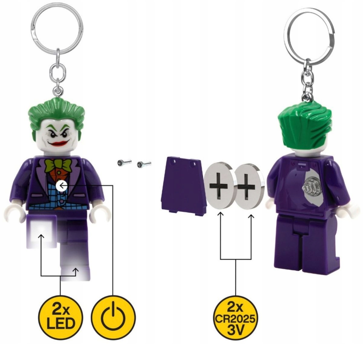 LEGO BRELOK LATARKA LED DC JOKER Numer produktu 30