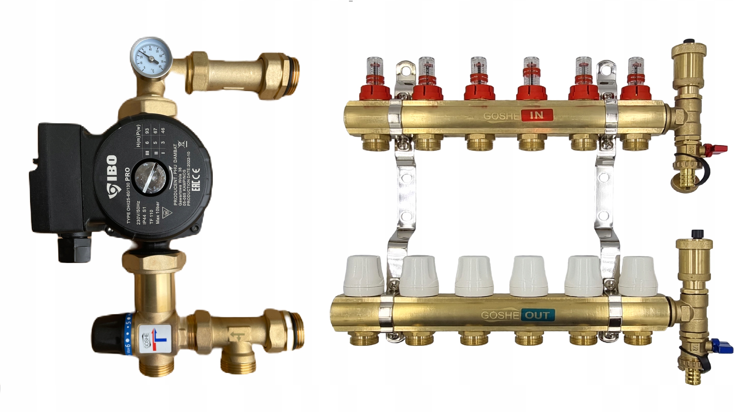 Rozdeľovač Podlahovky 6 Čerpacia Skupina Pro Diamond