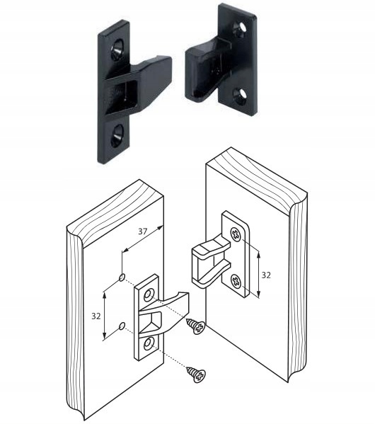 ZŁĄCZE uniwersalne konstrukcyjne czarne 2 kpl EAN (GTIN) 5908305614715