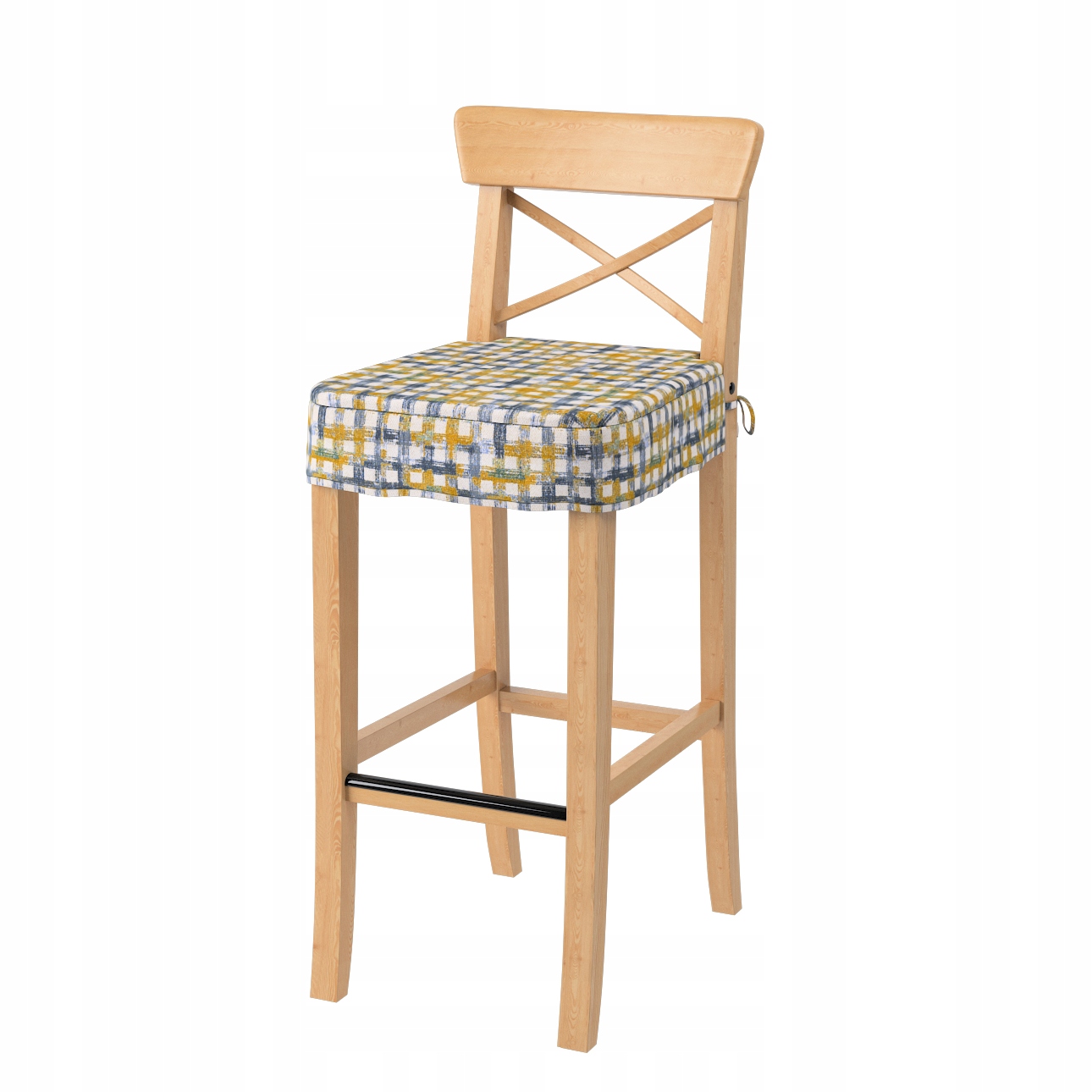 Sedák na barovou židli Ingolf Ikea modrý