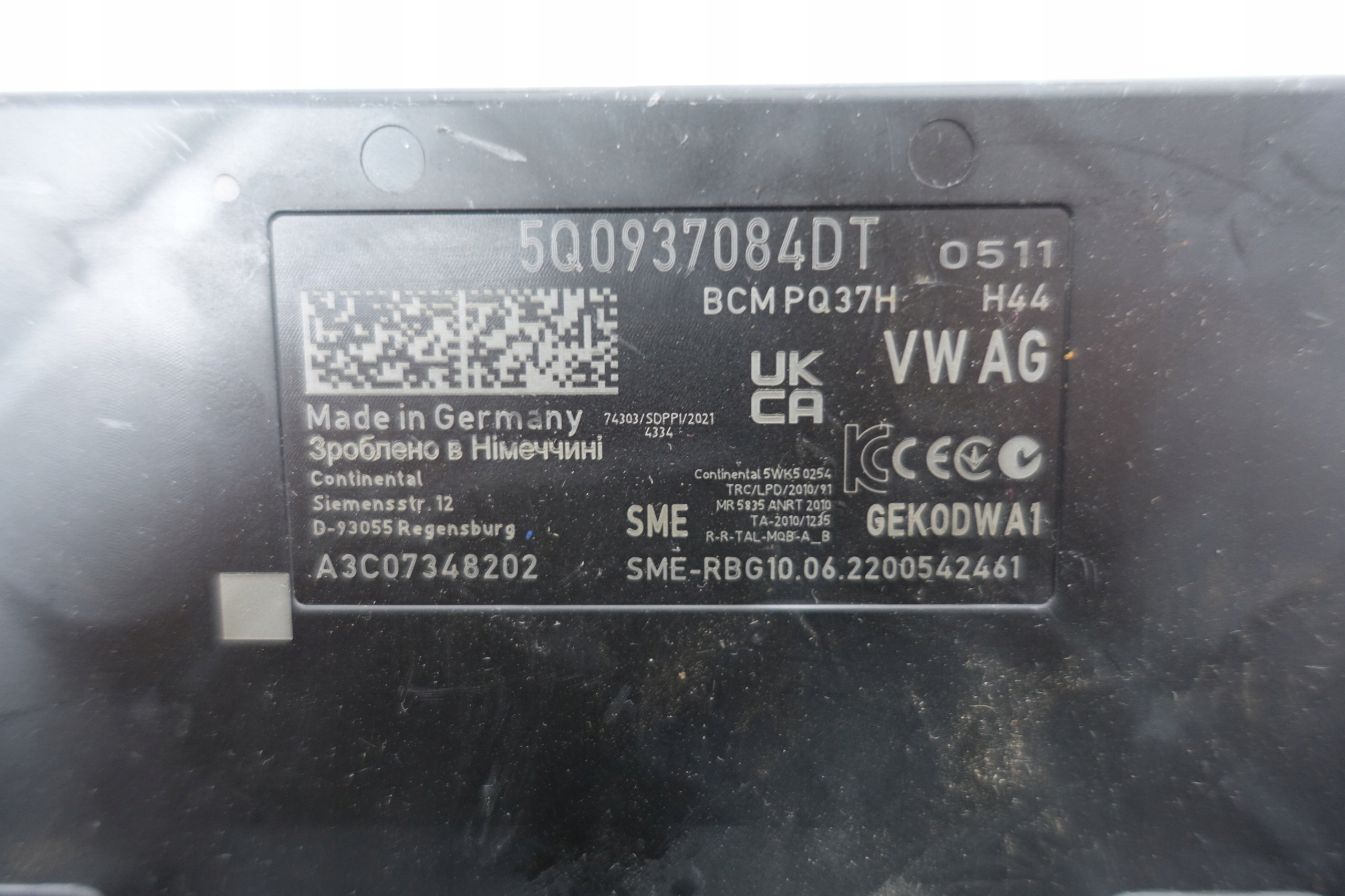 module control unit BCM VW SKODA 5Q0937084DT