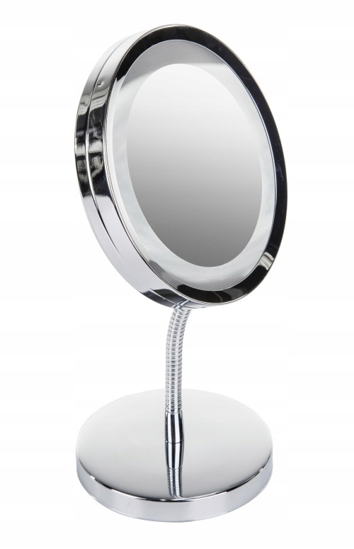 Kosmetické zrcátko Adler Ad 2159 Chromované Led 3x Podsvícení 15 cm