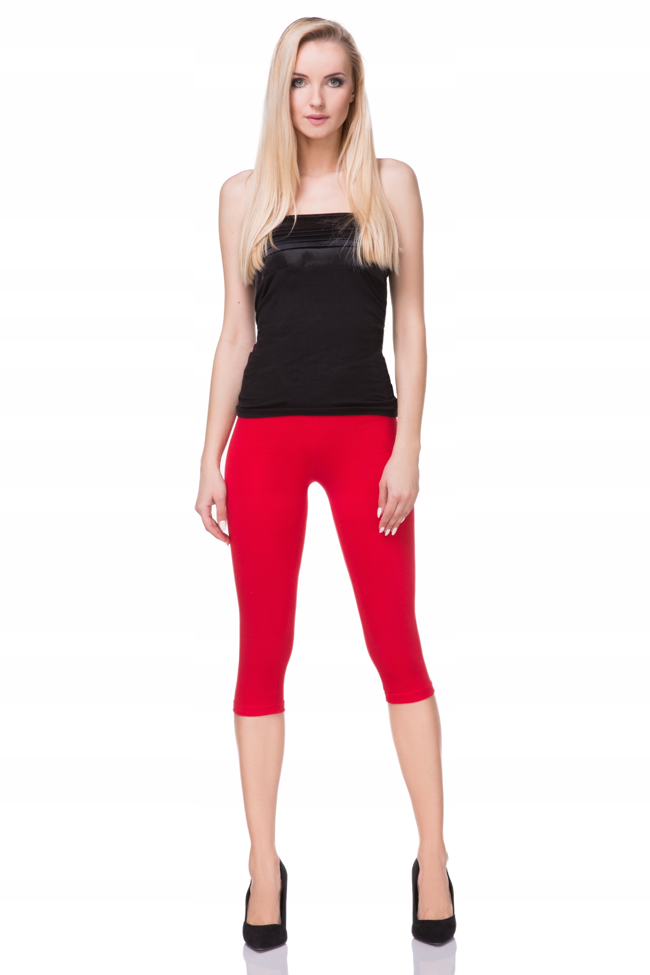 LEGGINSY 3/4 BAWEŁNA IDEALNE NA CIEPŁE DNI - 6XL