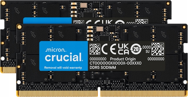 Crucial 96GB Kit (2x48GB) DDR5 5600 Sodimm CL46 CT2K48G56C46S5