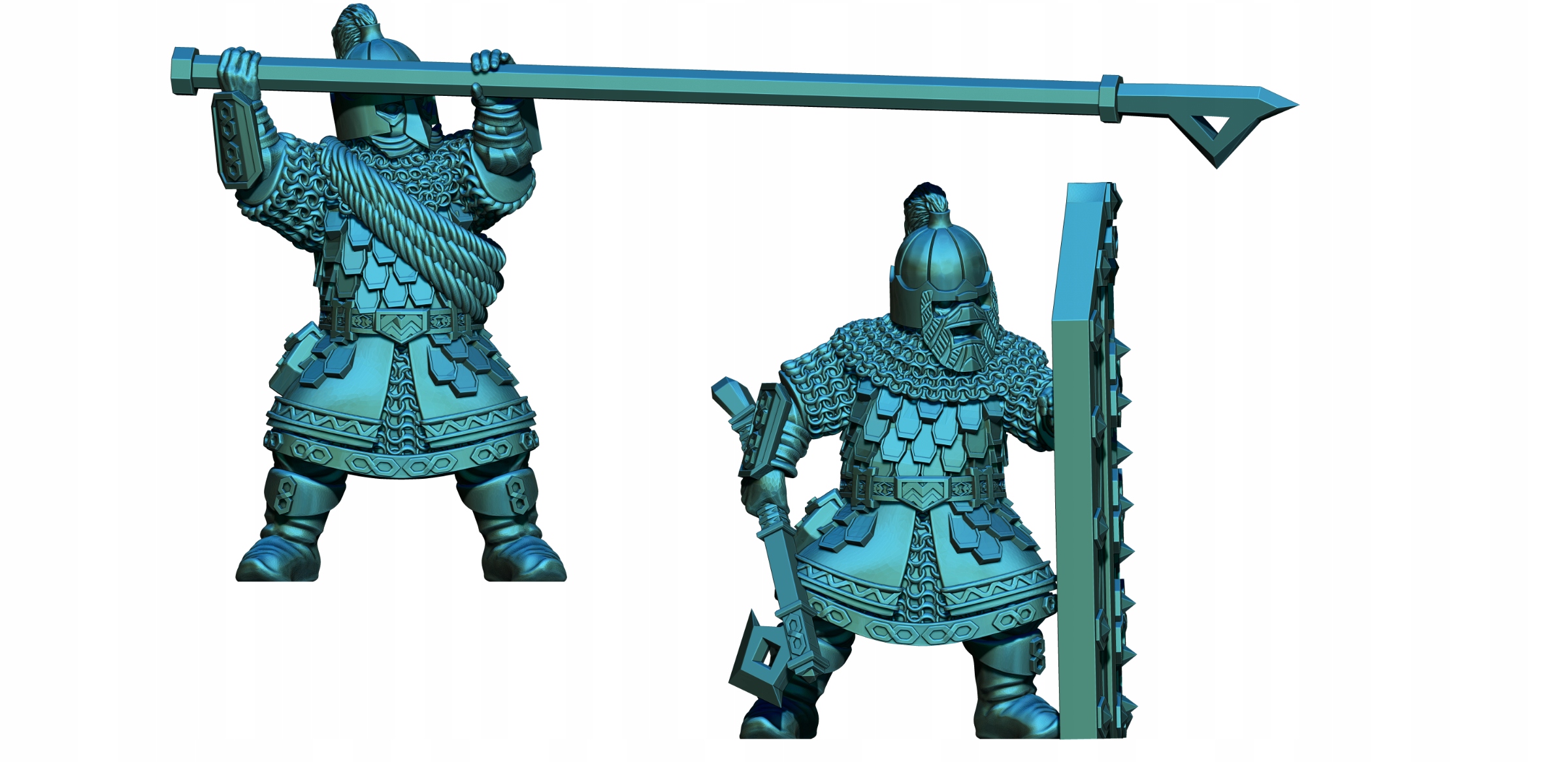 Dwarven Tomb Wardens - x2 - Krasnoludy z Pawężą