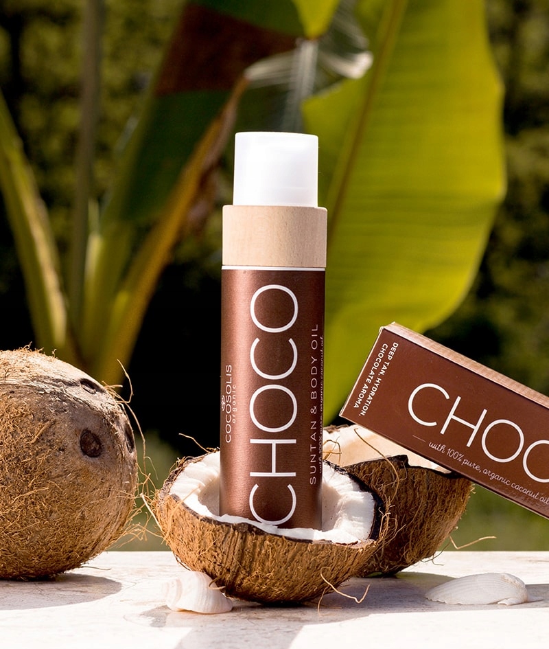 Choco Pečující olej na opalování Cocosolis 110 ml Suntan & Body Oil