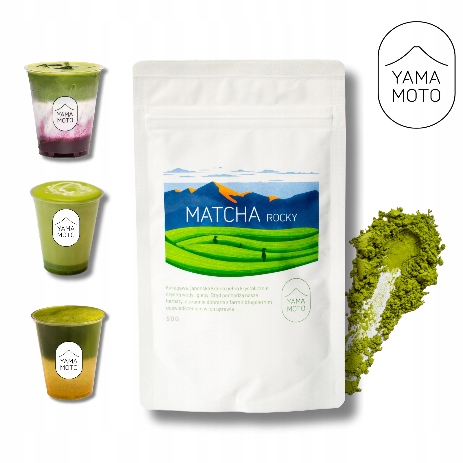 Levně Japonská matcha Yamamoto zelený čaj 250 g – prémiová kuchyňská směs