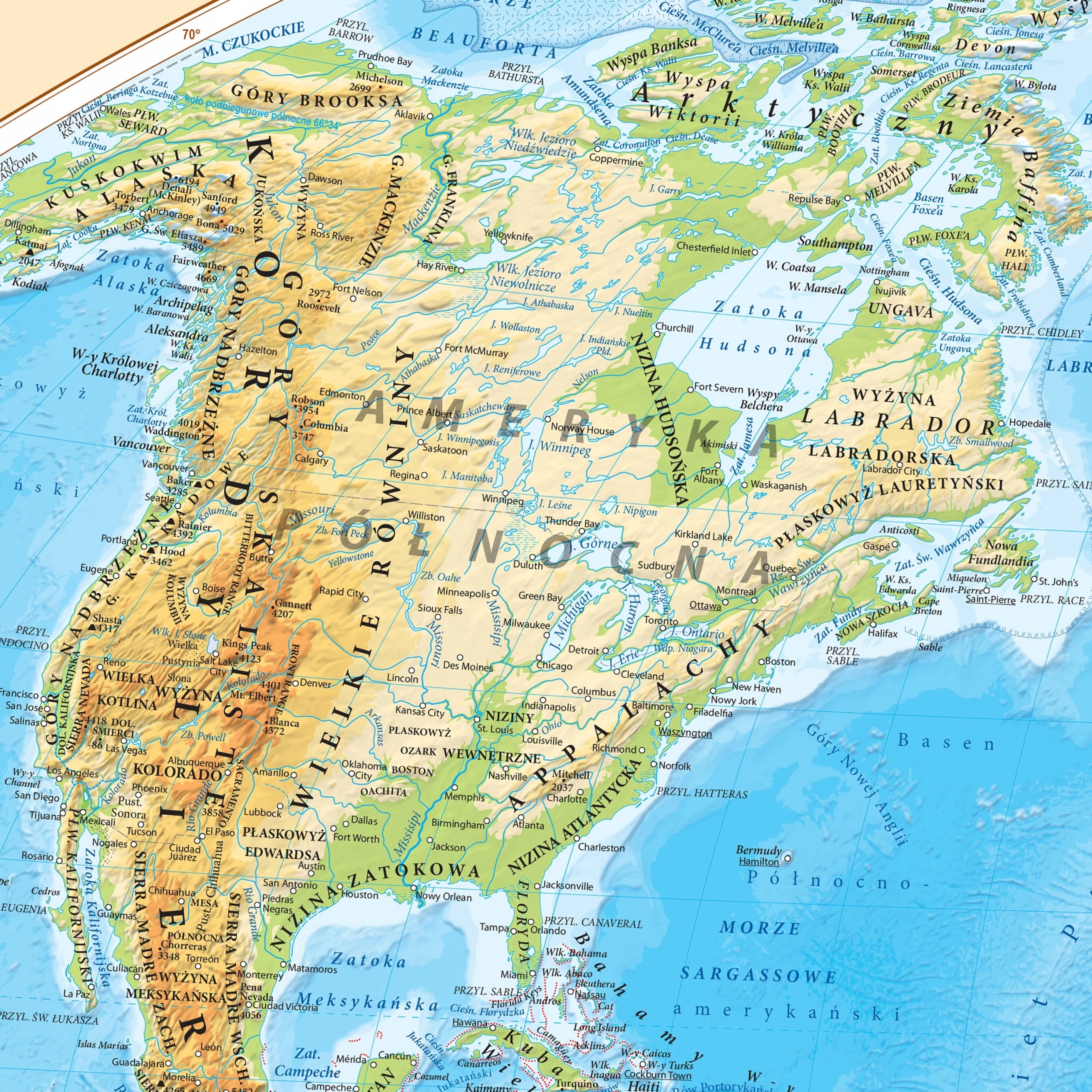 PUZZLE 2000 MAPA FIZYCZNA GEOGRAFICZNA W JĘZYKU POLSKIM AKTUALNA ARTGLOB Kolekcja Brak