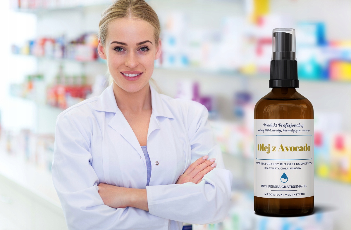Olej AWOKADO Avocado 100 ml naturalny do twarzy Marka Mazowiecki MED Instytut