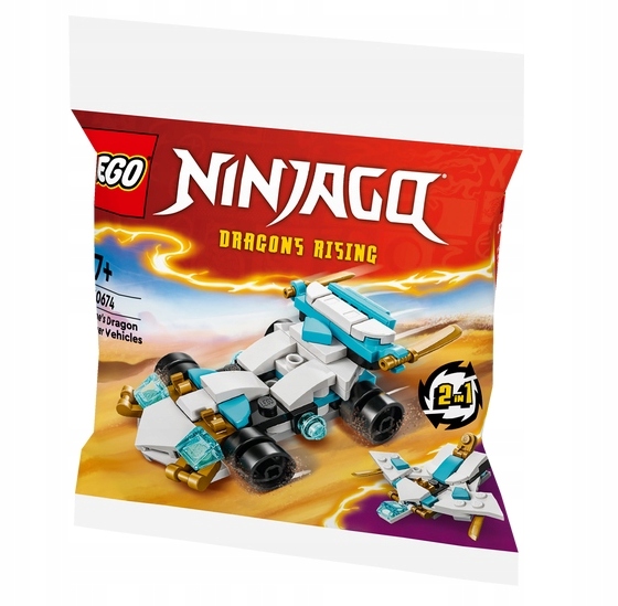Lego Ninjago Smocza moc Zane’a pojazdy 30674