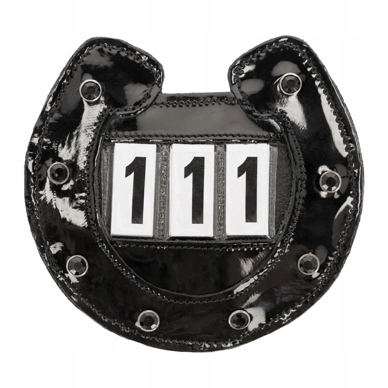 Numerki startowe Qhp Horseshoe podkowa czarne