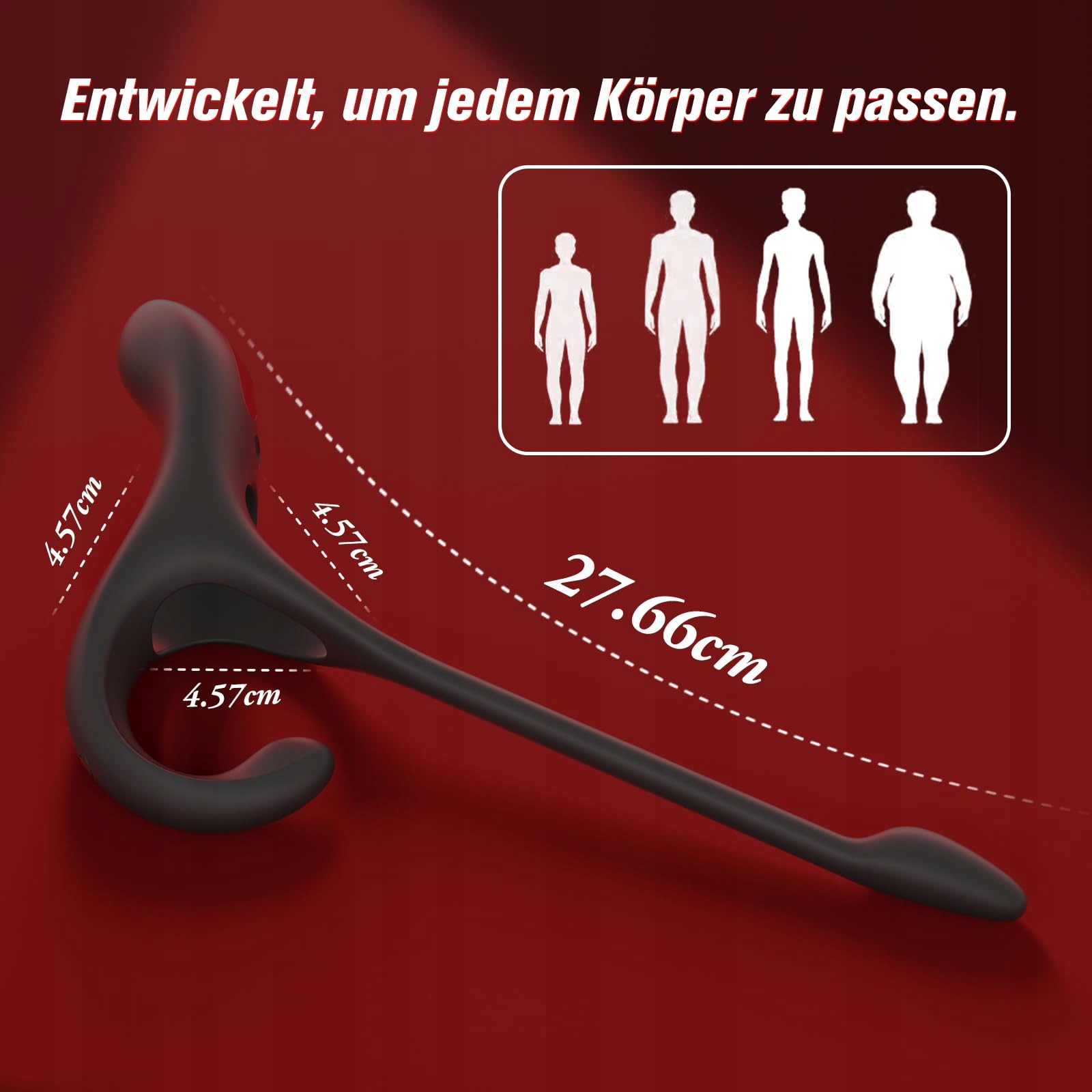 ANALPLUG Wibrator Z Pierścieniem Na Penisa Stymulacja Prostaty Dla Mężczyzn — miniatura 6