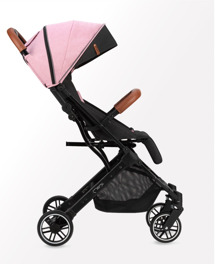 WÓZEK SPACEROWY SPACERÓWKA - MoMi ESTELLE RÓŻOWY - MAŁY LEKKI WALIZKA Marka MoMi