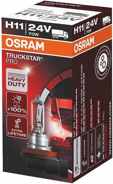 

Osram Truckstar Pro Żarówka H11 24V 70W PGJ19-2