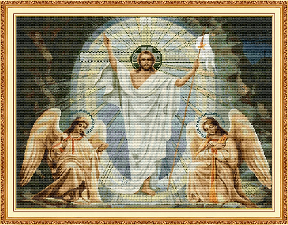 Křížková výšivka počítaná sada (kanva, mulina)