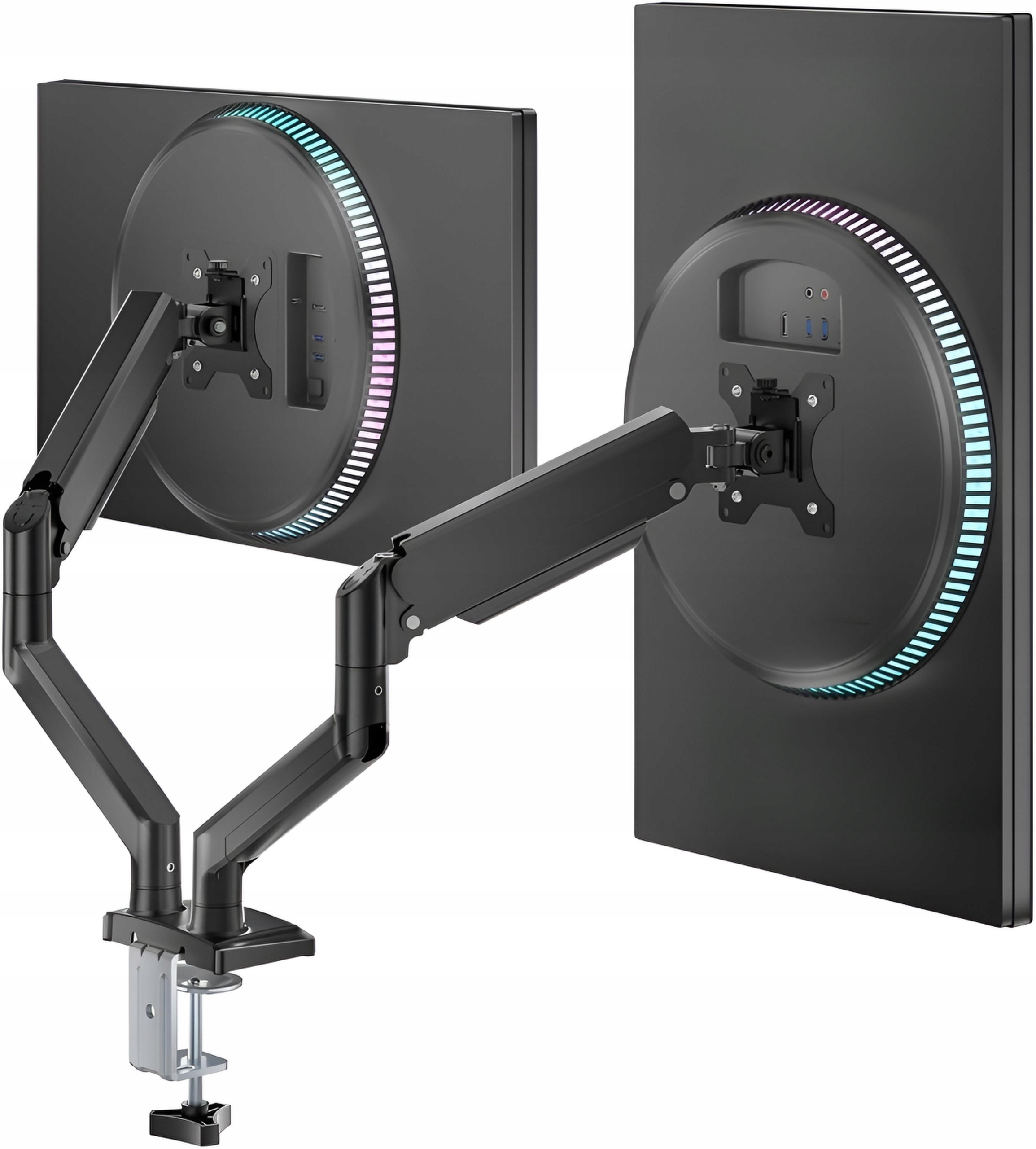 Dvojité rameno pro 2 monitory 13–32“ držák monitoru 2x10kg Vesa 75 100x100