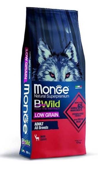 Sucha karma wszystkie rasy Monge jeleń 12 kg