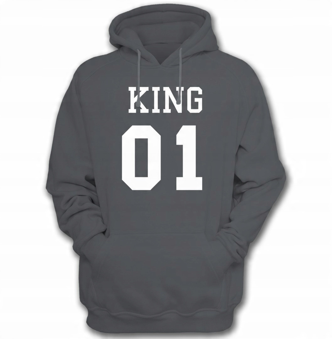 

Bluza z kapturem King Queen PARY-04 szara r.XL
