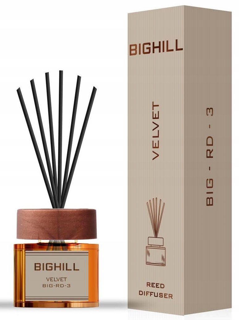 

Bighill patyczki zapachowe do domu Velvet 120ml