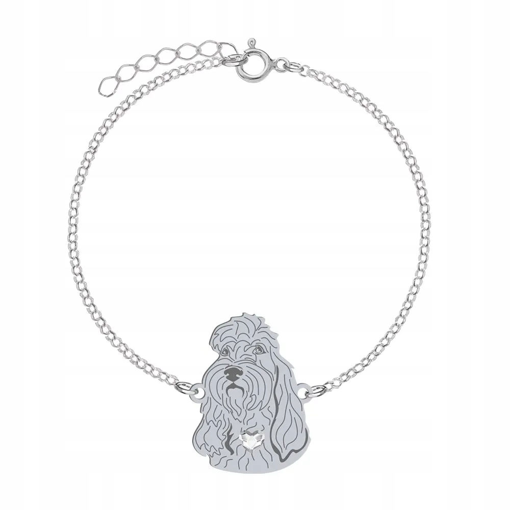 Náramek Stříbro Grand Basset Griffon Vendeen 925 Dedikace Gravírování Bonus