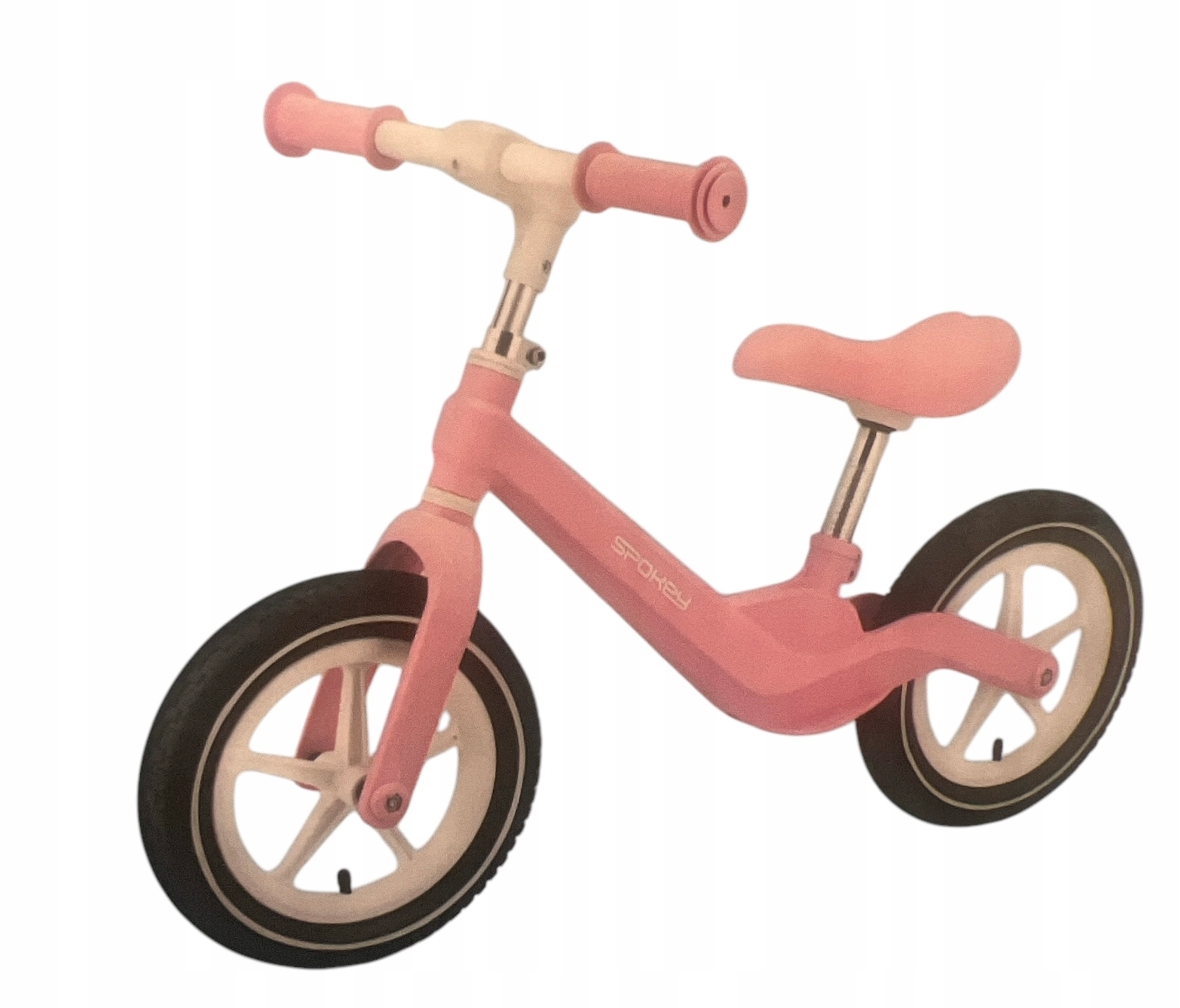 Lekki rower rowerek biegowy spokey Różowy