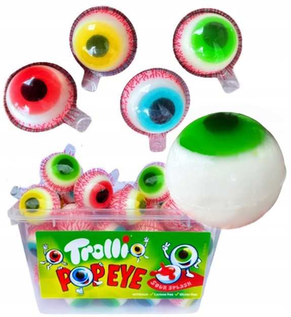 Żelki Owocowe Oczy Pop Eye Trolli 60 x 18,8g