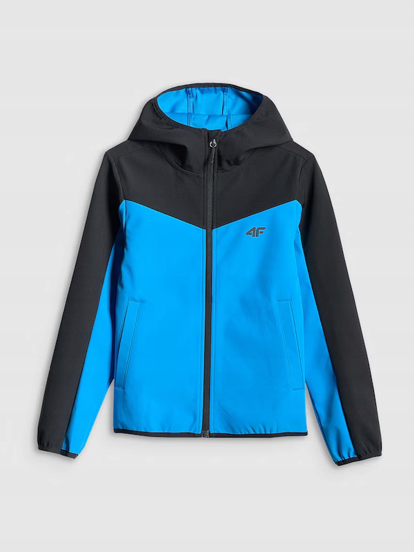 Kurtka softshell wiatroodporna membrana 5000 chłopięca - niebieska