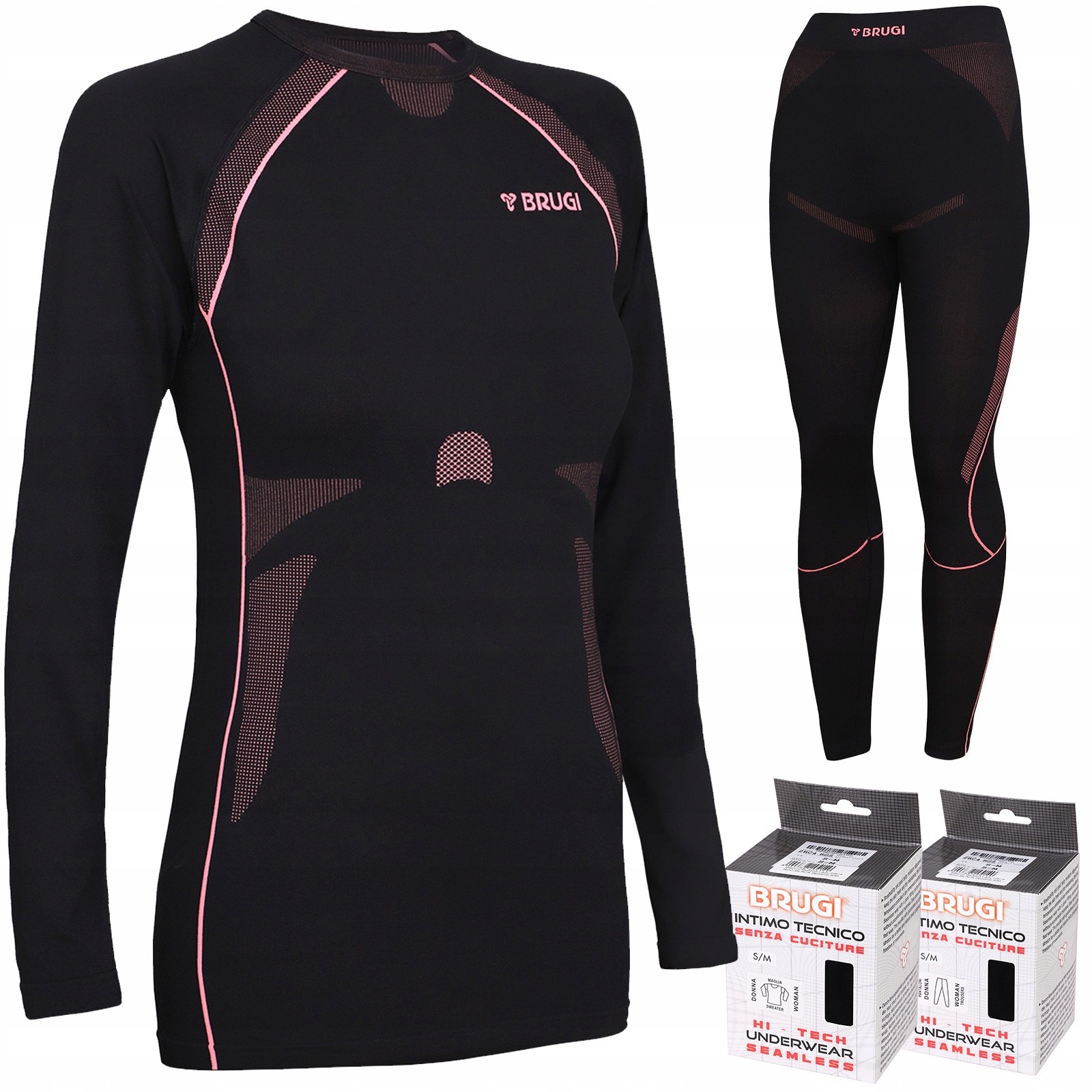 Bielizna Damska Termoaktywna Termiczna Brugi 2RC3 2RC4 Bluza Legginsy S/m