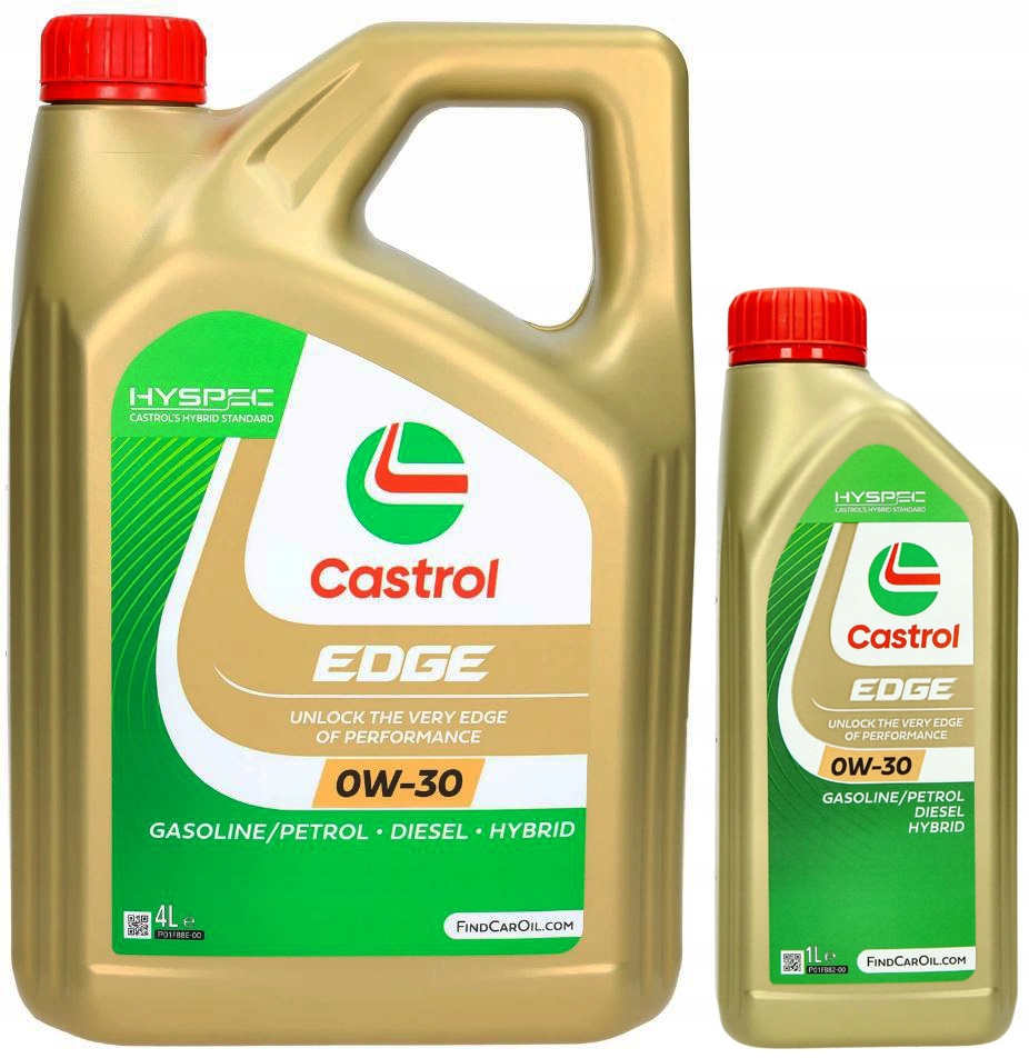 OLEJ SILNIKOWY CASTROL EDGE 0W30 5L EDGE 0W30 4L za 249,99 zł z Sieradz ...