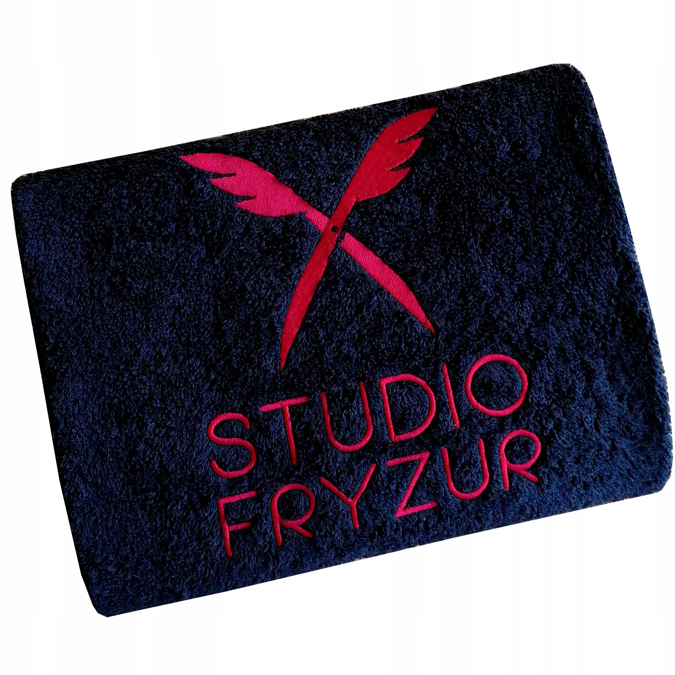 Tlustý Kadeřnický ručník s Logem Firmy, výšivka, Barvy