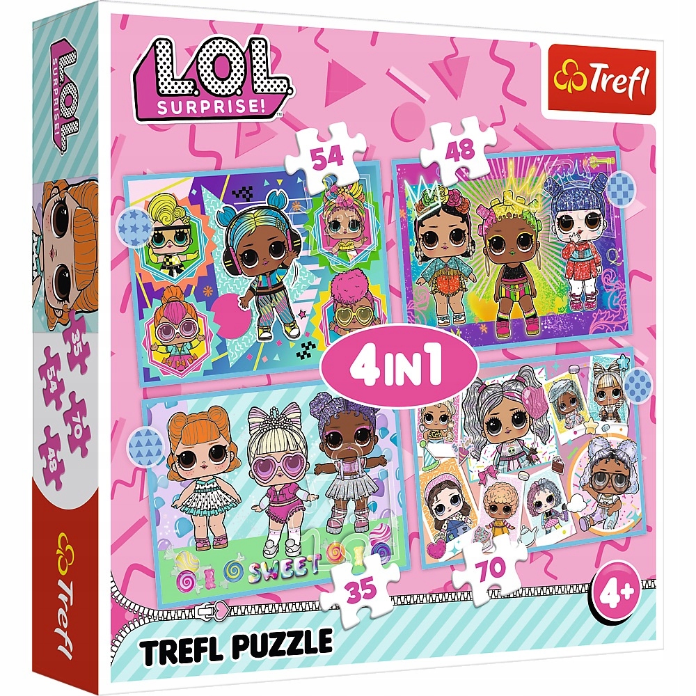 

Puzzle 4w1 Poznaj Laleczki L.o.l. 34613