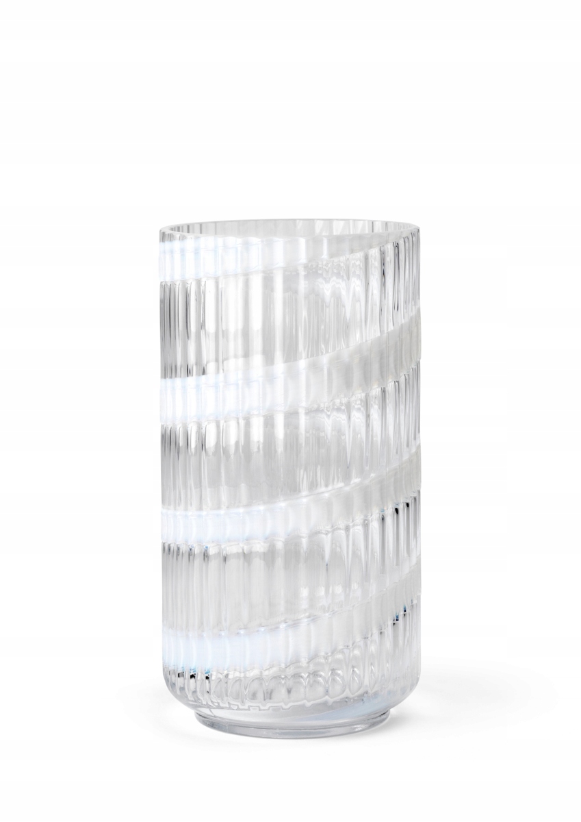 Lyngby Porcelain Lyngby Váza Sklenená 20,5 cm Swirl