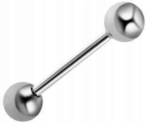 

Tytanowa sztanga Piercing Język Sutek 1,6/14/4