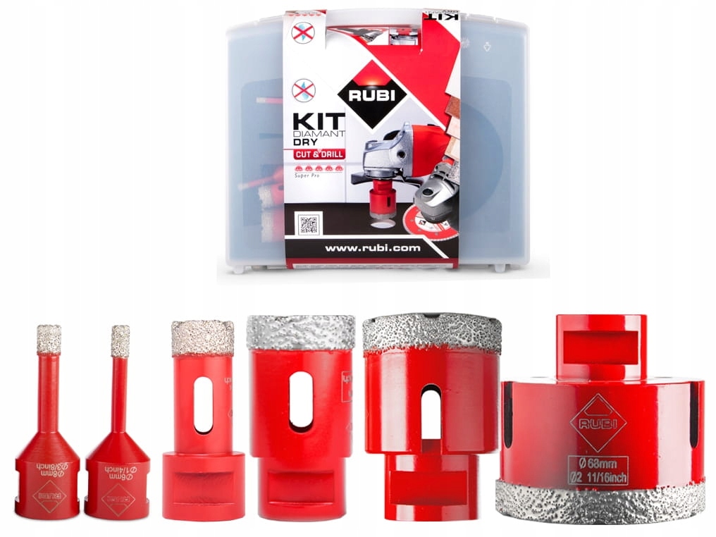 

Rubi Koronki Do Gresu Płytek Kpl. 6szt 6-68 mm