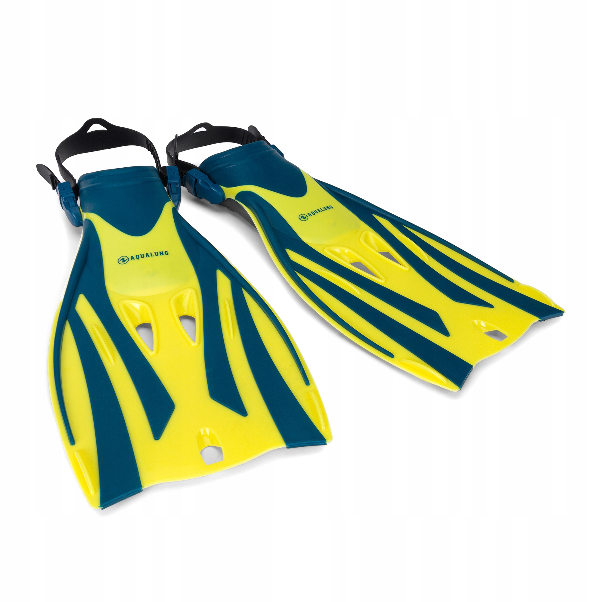 Płetwy do snorkelingu Aqualung Fizz żółto-granatowe FA3619807 L-XL