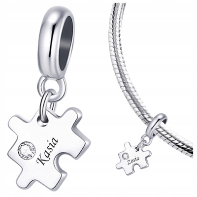 

Charms Puzzel zawieszka koralik pr 925 Grawer