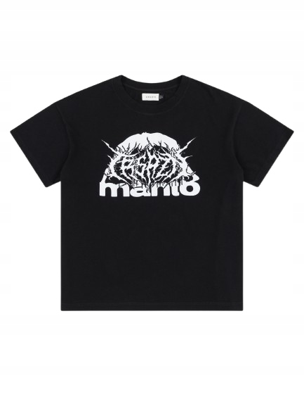 Manto Tričko Tričko Treasure Zone Oversize Black M