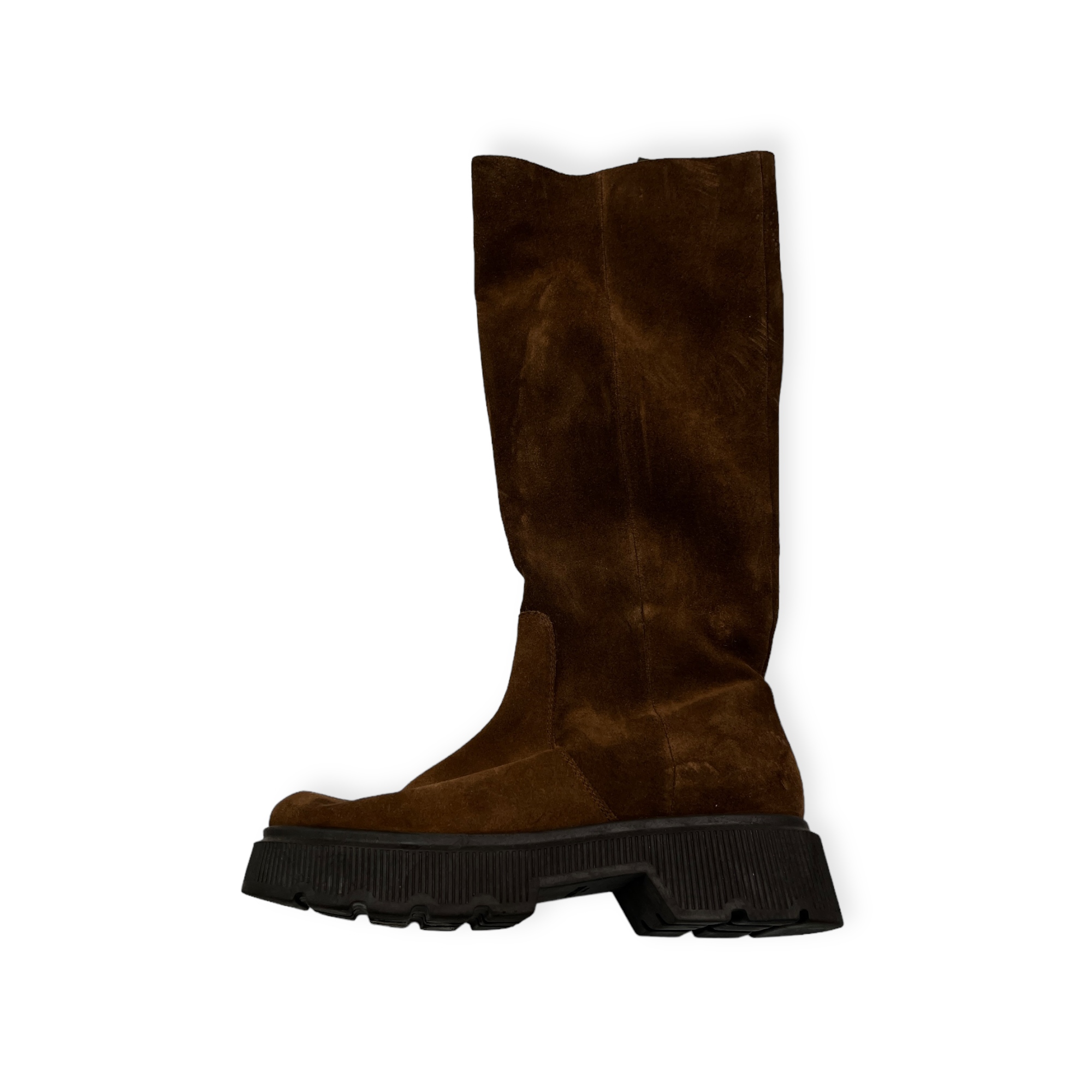 Hnědé dámské kozačky se zipem Kenneth Cole 39