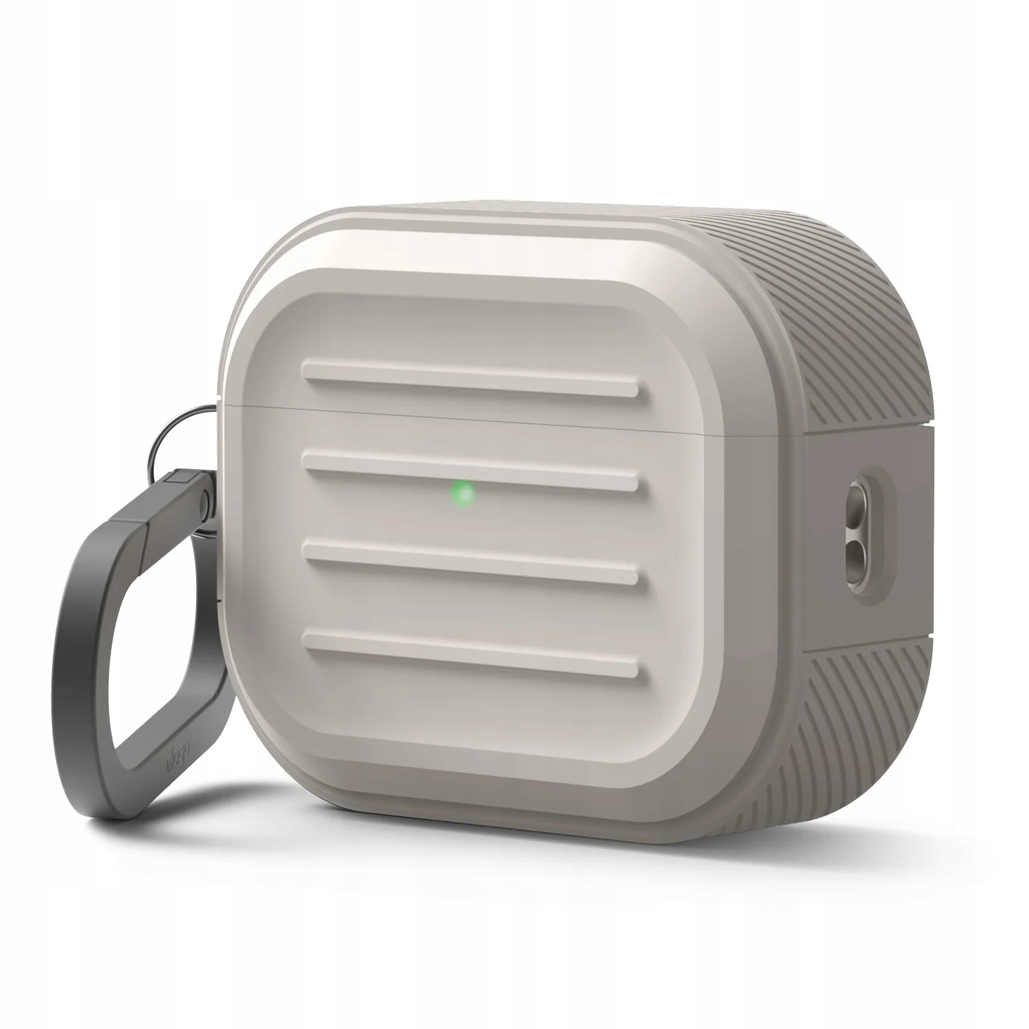 Odolné Pouzdro pro AirPods Pro 3 Elago – pouzdro Armor Hang, béžové