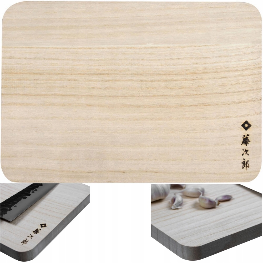 Tojiro Japonská univerzálna doska na krájanie dreva Paulownia 27x19x2 cm